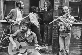 Fieldgate Mansions, a 19th century tenement block due to be demolished in 1972 but preserved by squatters occupying it.