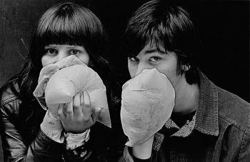 Fieldgate Mansions, a 19th century tenement block due to be demolished in 1972 but preserved by squatters occupying it.